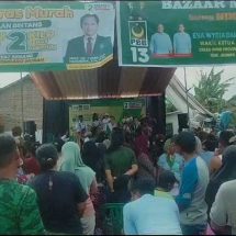 Kampanye Partai PBB Jember Diisi Bazar Murah