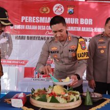 Kapolres Jember Resmikan Sumur Bor Bhayangkara