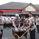 AKBP. Bayu Pimpin Sertijab Pejabat Polres Jember